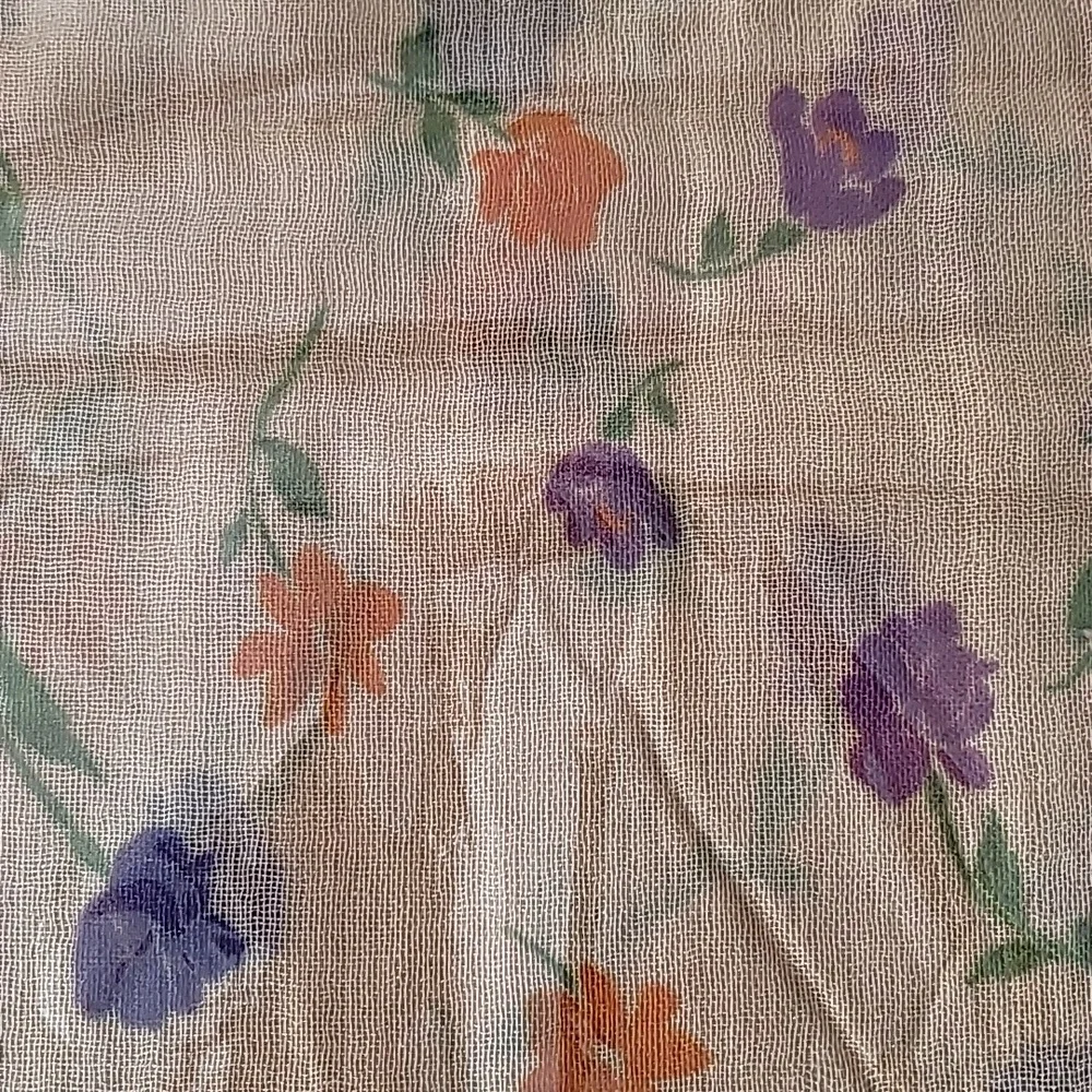 Chan Luu Cashmere And Silk Scarf Valentina Floral New Never Opened - Picture 3 of 5